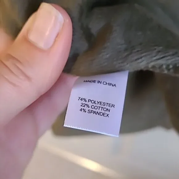 Anthropologie Morrison Draped Fleece Cardigan By DREW Olive Green -Medium - NWOT - Picture 5 of 7